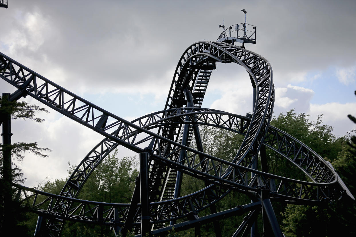 Schon vor fast exakt vier Jahren war es bei der gleichen Achterbahn in "Alton Towers"zu einem schweren Unfall gekommen. (Getty Images)