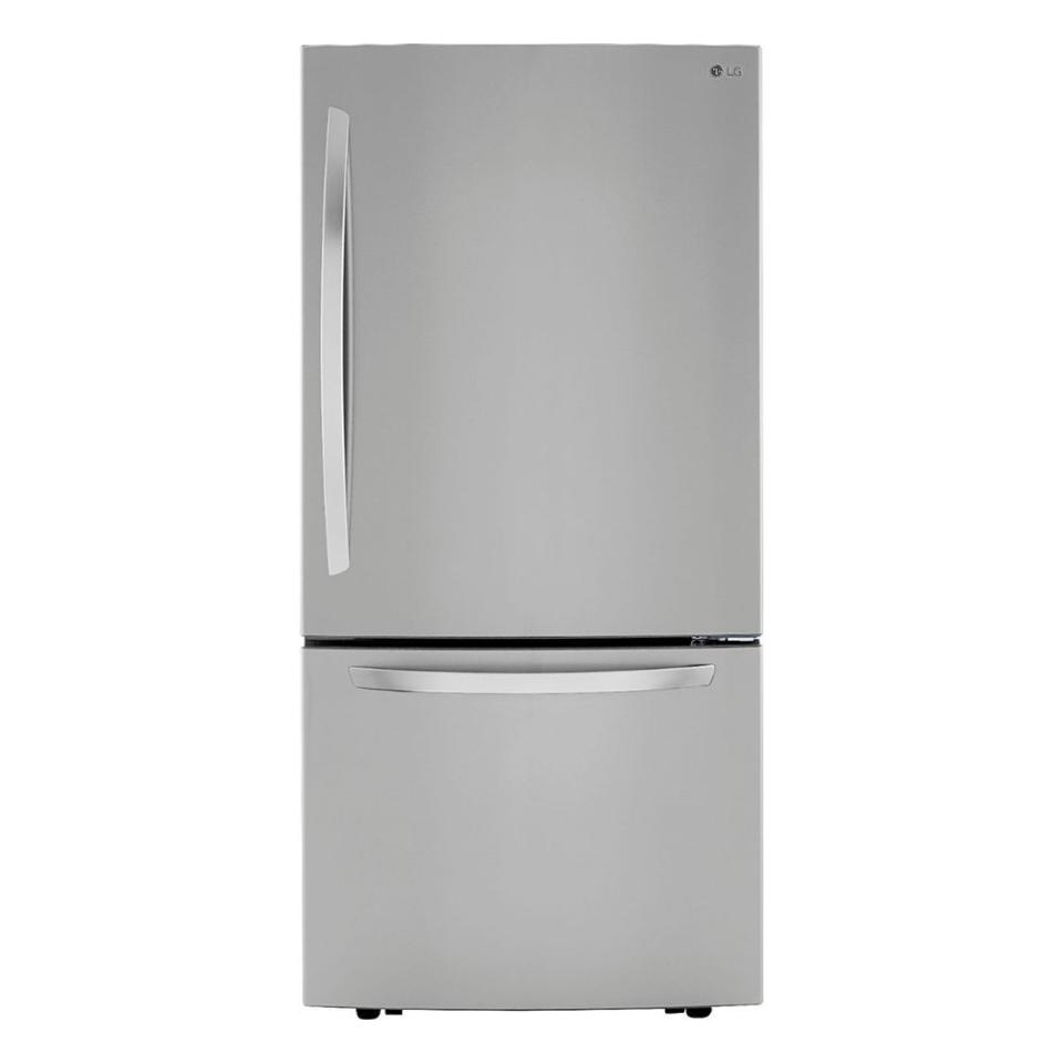 4) 25.5-Cubic-Foot Bottom-Freezer Refrigerator With Ice Maker