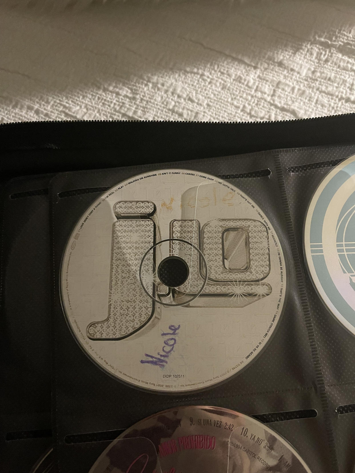 JLO CD inside of a case  (Courtesy Nicole Acevedo )