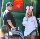 <p>On Father’s Day, just weeks before <a rel="nofollow" href="https://www.yahoo.com/celebrity/rob-kardashians-instagram-gets-shut-blac-chyna-rants-211416989.html" data-ylk="slk:all hell broke loose;elm:context_link;itc:0;sec:content-canvas;outcm:mb_qualified_link;_E:mb_qualified_link;ct:story;" class="link  yahoo-link">all hell broke loose</a>, Rob and Blac took their 7-month-old baby girl, Dream, for a day at Disneyland. Hey, there are some things that even a day with Mickey and the gang can’t fix! (Photo: Fern Sharpshooter/Splash News) </p>