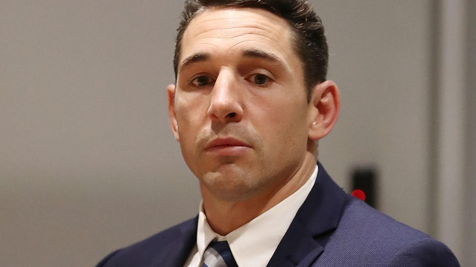 Billy Slater waits for the start of his judiciary hearing. (Photo by Mark Metcalfe/Getty Images)
