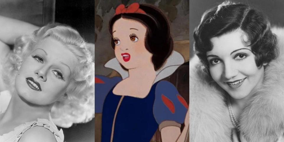 Jean Harlow, Claudette Colbert, Snow White