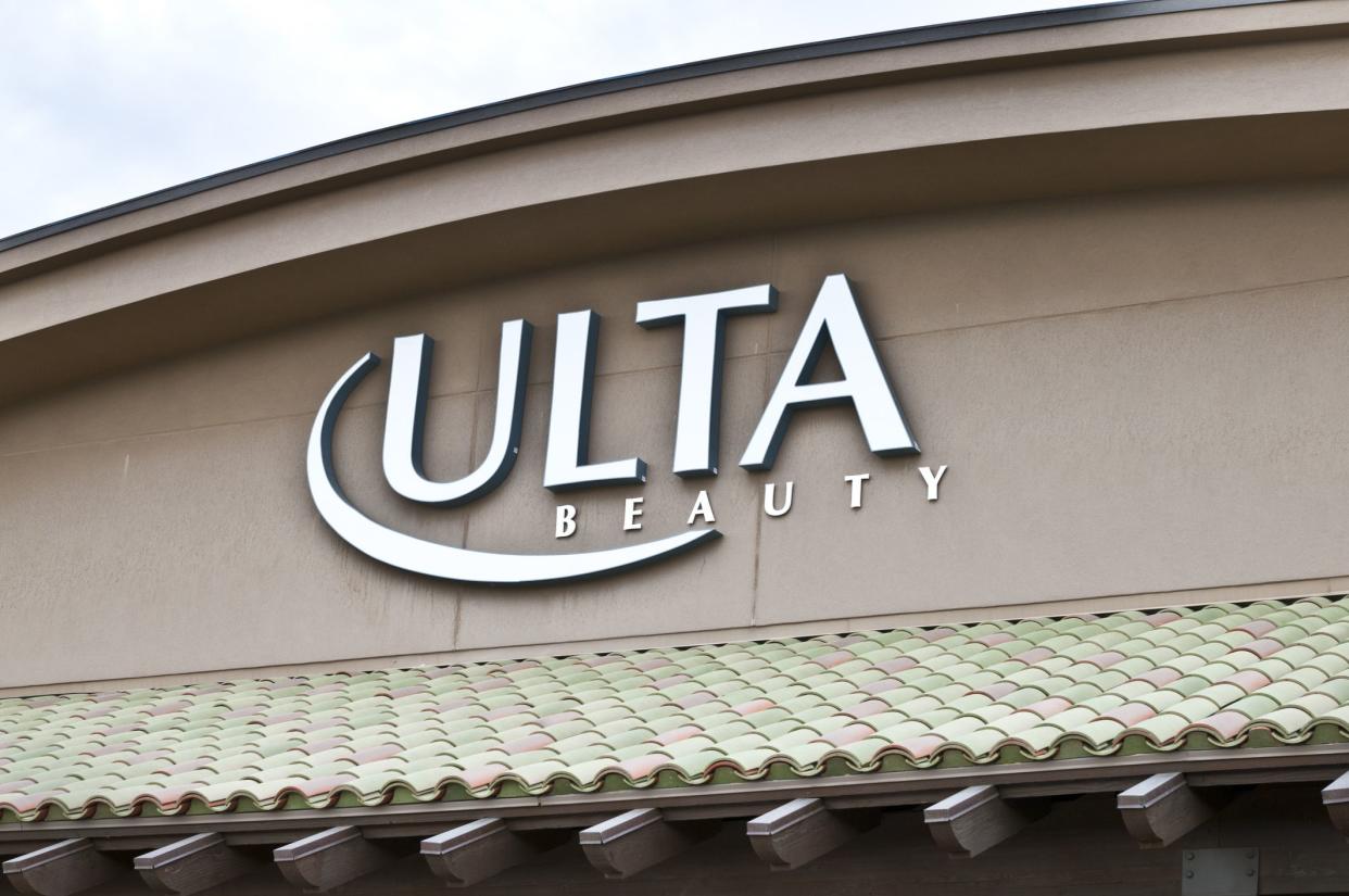 Phoenix, United States- August 25, 2011: Ulta stores are beauty superstores selling cosmetics and perfume. This store front logo is at an outdoor shopping mall.