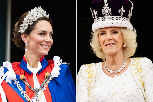 Pool/Samir Hussein/WireImage; Leon Neal/Getty Kate Middleton and Queen Camilla