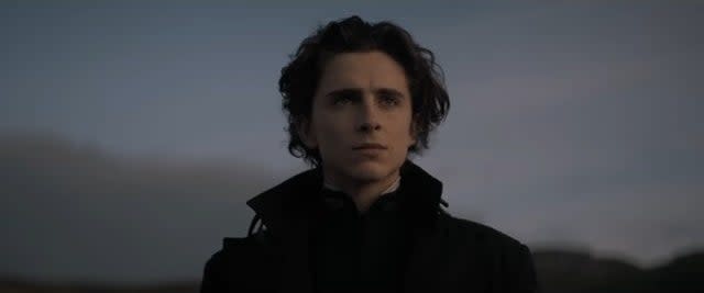 Paul staring into the distance in "Dune"