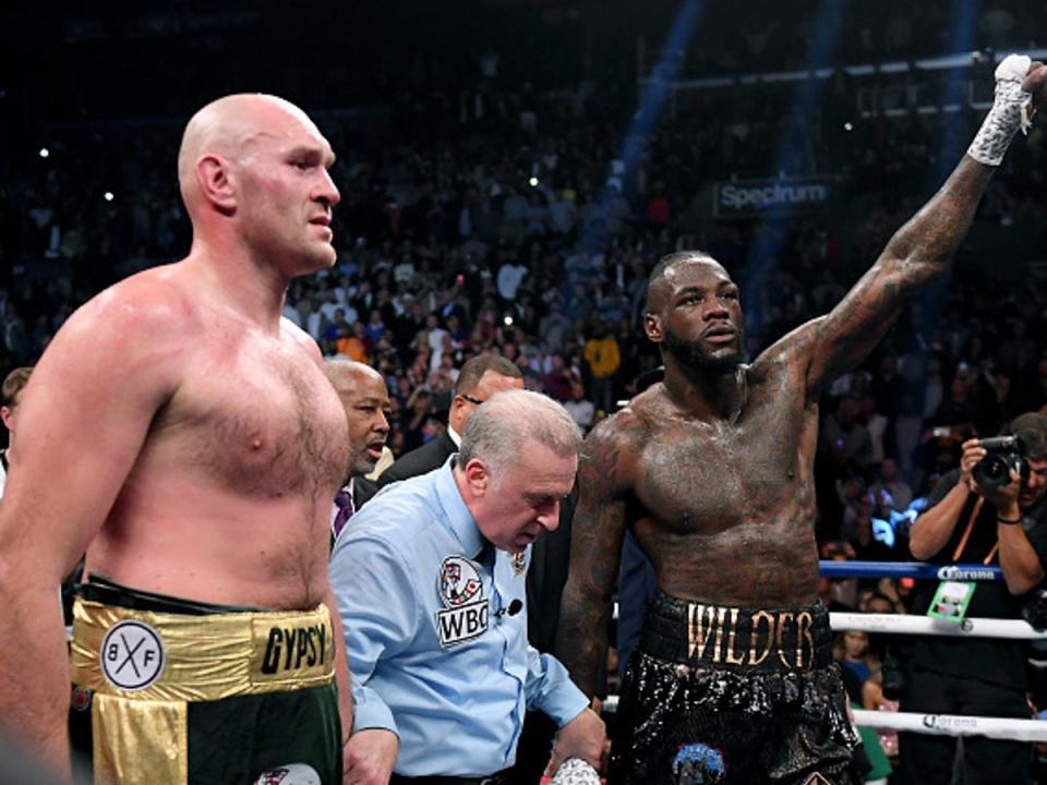 Who's next?: Despite pushing the Wilder rematch further away, Fury remains in a strong position, given he admitted he would be content if he never fought Joshua (Getty)