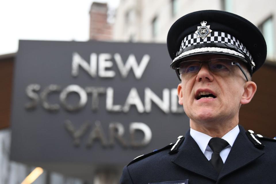 Met Police commissioner Mark Rowley (AFP via Getty Images)