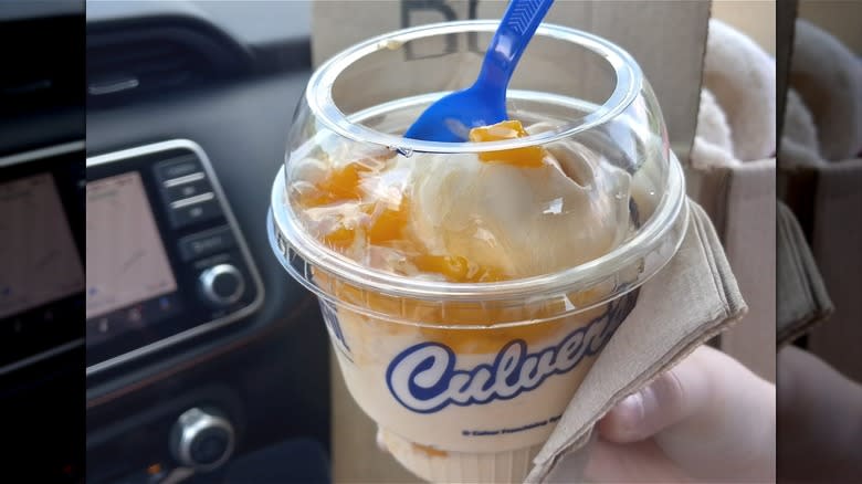 Georgia Peach Culver's custard