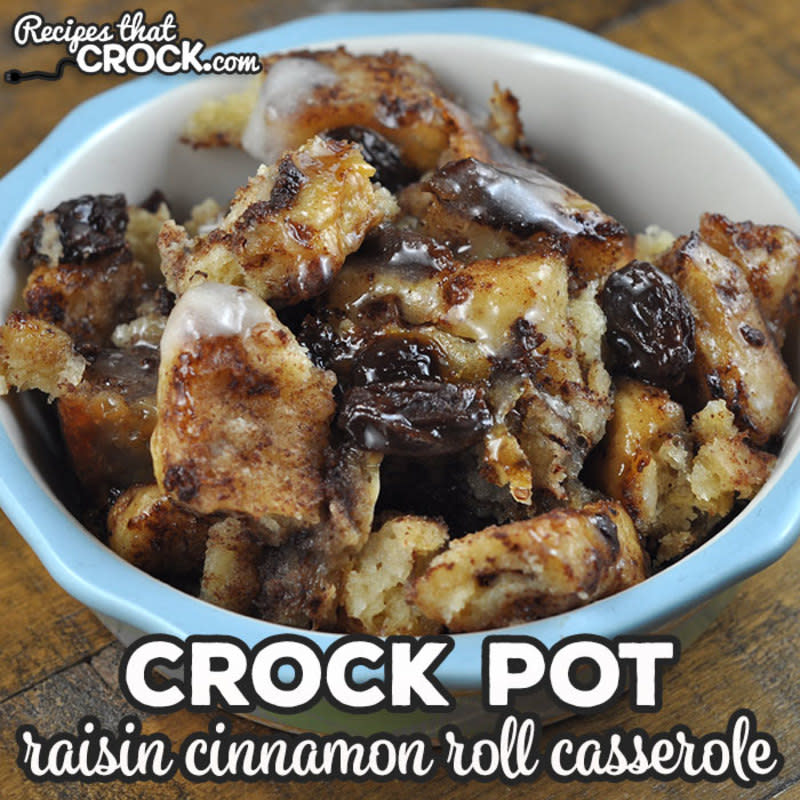 <p>Recipes That Crock</p><p><strong>Get the recipe: <a href="https://www.recipesthatcrock.com/crock-pot-raisin-cinnamon-roll-casserole/" rel="nofollow noopener" target="_blank" data-ylk="slk:Crock Pot Raisin Cinnamon Roll Casserole;elm:context_link;itc:0;sec:content-canvas" class="link ">Crock Pot Raisin Cinnamon Roll Casserole</a></strong></p>