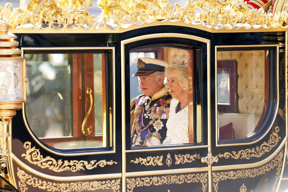 The King and Queen travel to Parliament for the King’s Speech in November 2023 (PA Archive)