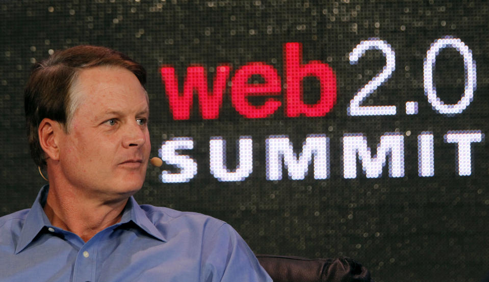 eBay CEO John Donahoe speaks during the Web 2.0 Summit in San Francisco, California October 17, 2011.  Donahoe increased a key forecast for the company's PayPal payments business during an Internet industry conference on Monday.    REUTERS/Robert Galbraith    (UNITED STATES - Tags: SCIENCE TECHNOLOGY BUSINESS)