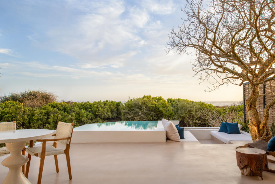 The patio to one of Rancho Pescadero’s oceanfront villas. - Credit: Albert Lewis/Courtesy