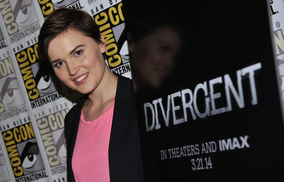 Author Veronica Roth attends the "Divergent" press line on Day 2 of Comic-Con International on Thursday, July 18, 2013 in San Diego, Calif. (Photo by Chris Pizzello/Invision/AP)