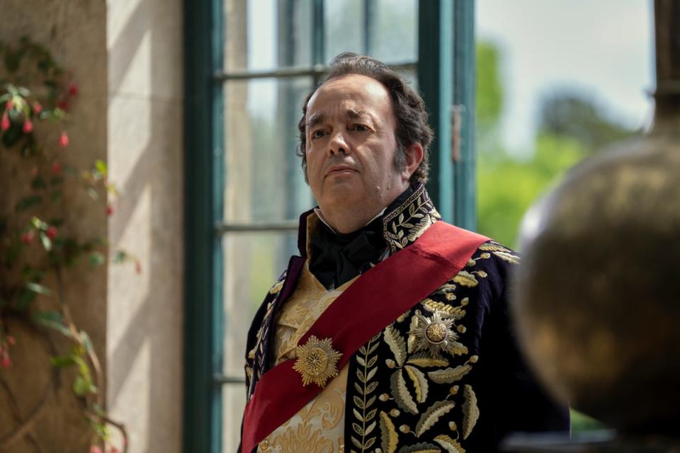 Hugh Sachs as adult Brimsley in ‘Queen Charlotte: A Bridgerton Story’ (NICK WALL/NETFLIX)