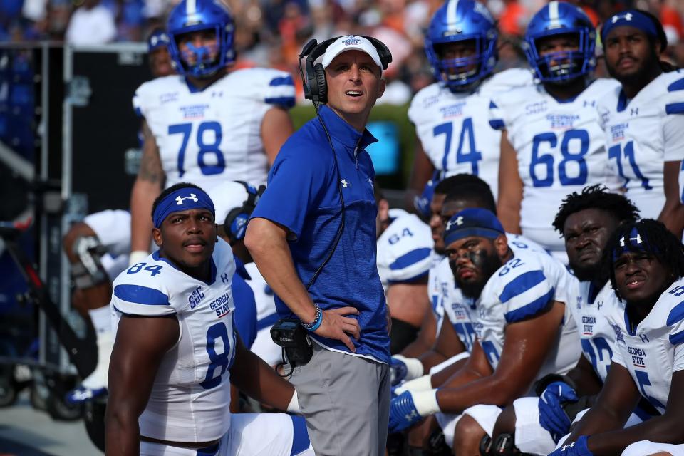 Former Georgia State tight ends coach and South Carolina native Josh Stepp is coming to UC. He spent last season with Scott Satterfield in Louisville coaching tight ends.