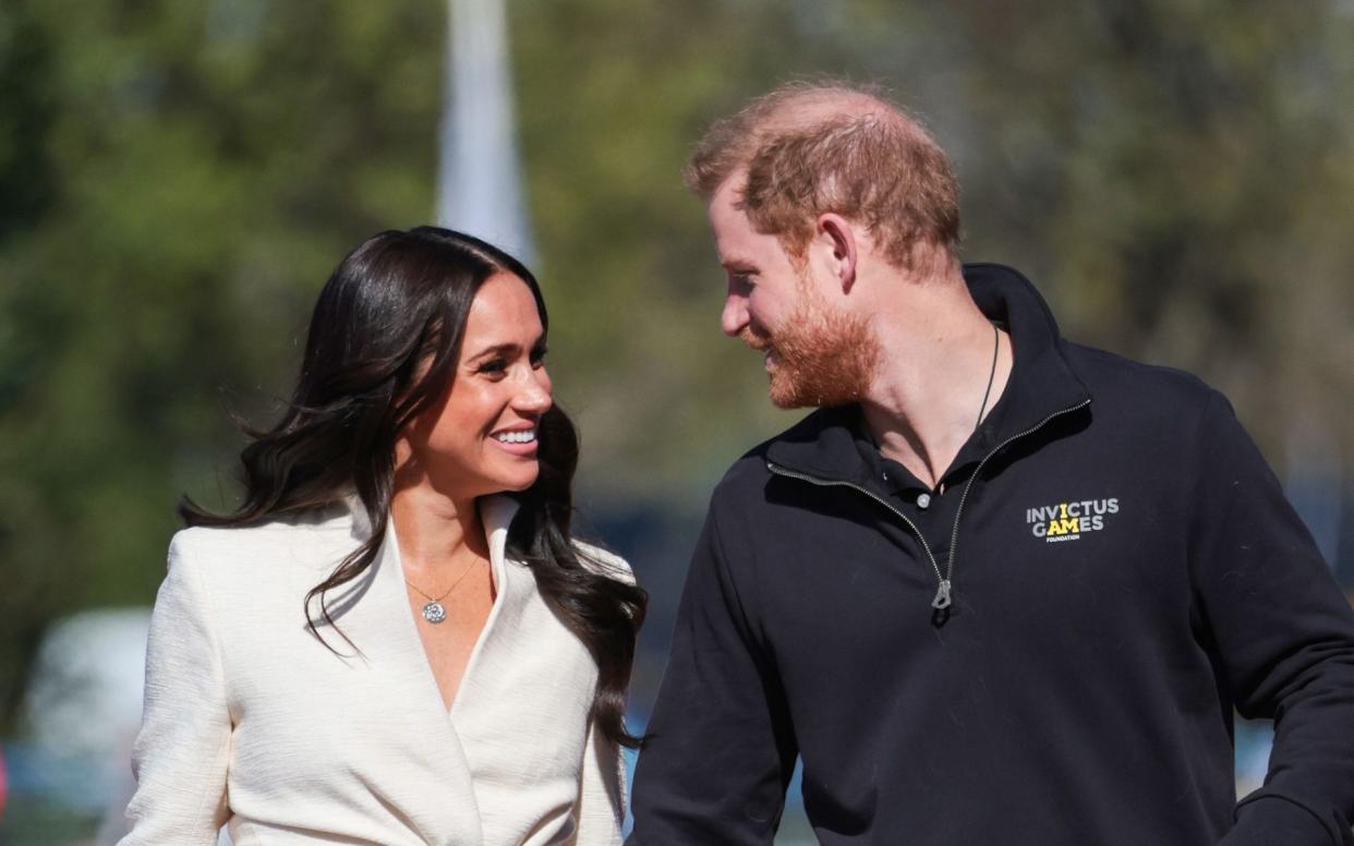 The Duke and Duchess of Sussex at last year's Invictus Games in the Netherlands