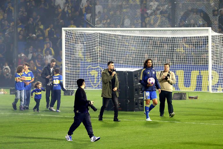 Presentación de Edison Cavani en Boca Juniors. 31/07/23