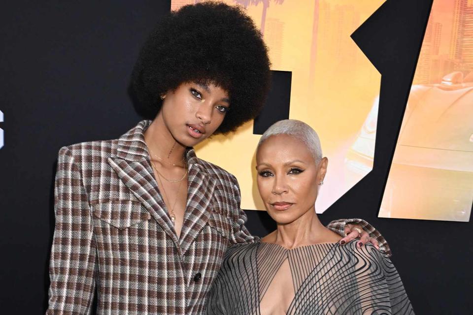 <p>Gilbert Flores/Variety via Getty Images</p> Willow and Jada Pinkett Smith attend the premiere of "Bad Boys: Ride or Die" in Los Angeles