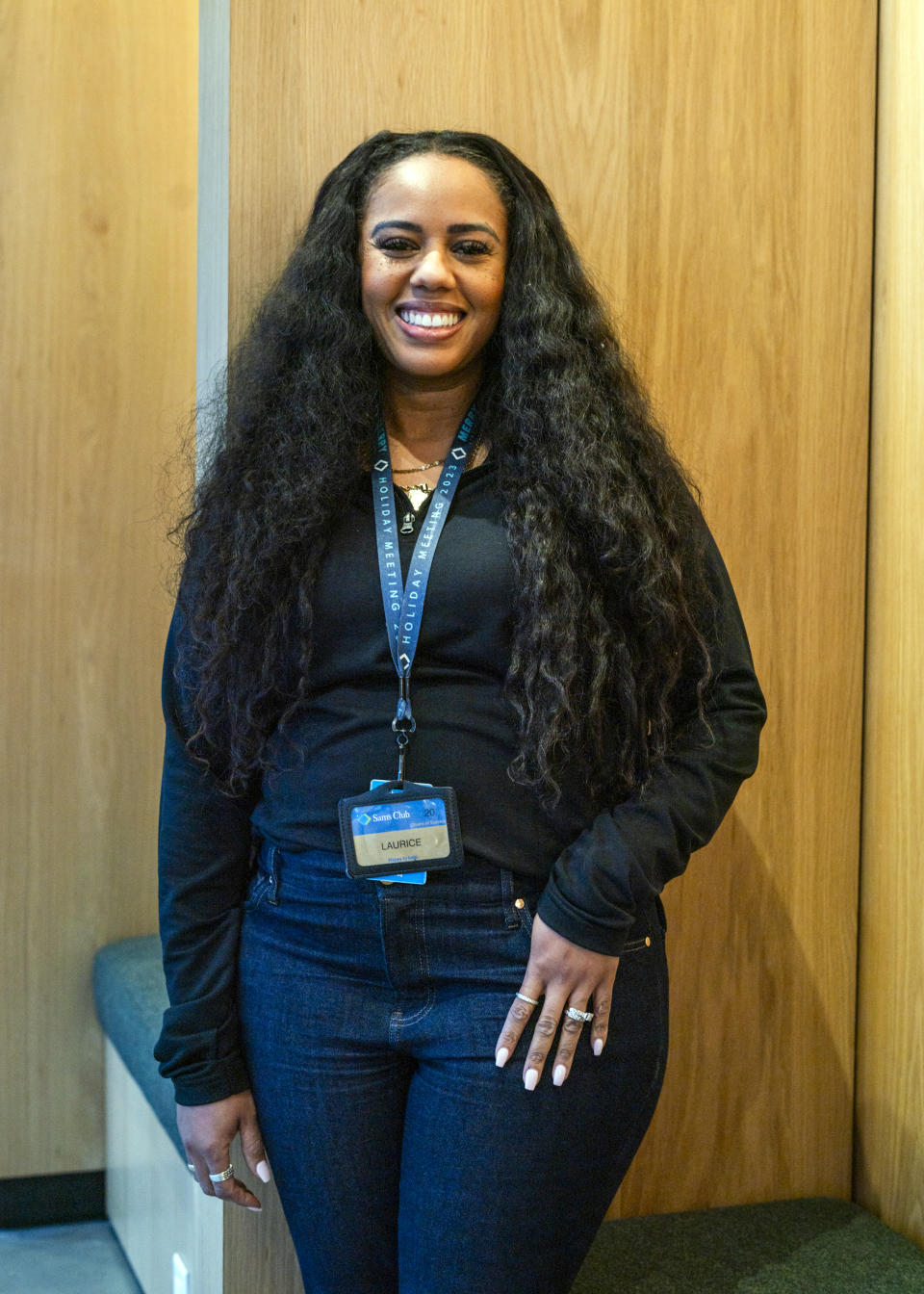 Laurice Miller en un descanso durante un programa de formación de Walmart en Bentonville, Arkansas (Trent Bozeman/The New York Times).