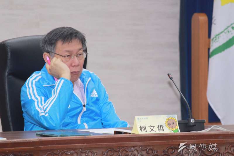 20190313-台北市長柯文哲13日於台北市政府受訪。（方炳超攝）