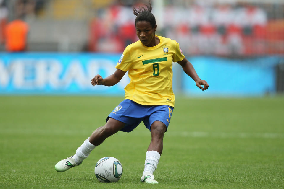 The 41-year-old Brazilian midfielder is going to her seventh World Cup. Nobody’s ever done that before. And it might be a long time before anybody does it again.