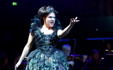 Kathryn Lewek performs as the Queen of the Night - Credit: Pete Dadds/BBC