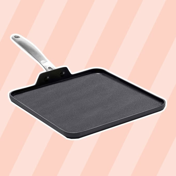 <a href="https://www.amazon.com/OXO-Non-Stick-Dishwasher-Square-Griddle/dp/B00PCI75SA?tag=tohmke-20" rel="nofollow noopener" target="_blank" data-ylk="slk:Nonstick Griddle;elm:context_link;itc:0;sec:content-canvas" class="link rapid-noclick-resp">Nonstick Griddle</a>