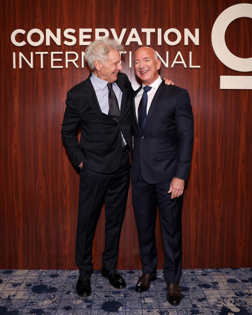 Harrison Ford, Jeff Bezos at Conservation International 2024 Gala