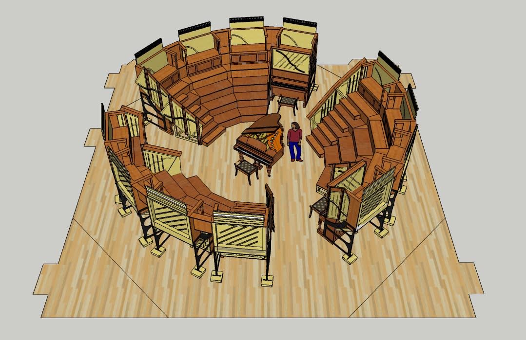 Artist’s impression of what the Pianodrome amphitheatre will look like when complete (Pianodrome/PA)