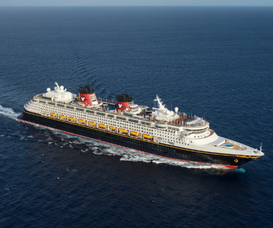 Travel on a Disney cruise liner at sea