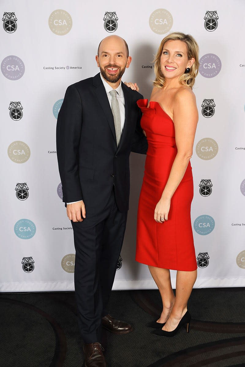 June Diane Raphael with her husband Paul Scheer