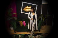 Singer Jazmine Sullivan poses for a portrait in Rydal, Pa., on Tuesday, Jan. 26, 2021 to promote her EP “Heaux Tales." (AP Photo/Matt Slocum)