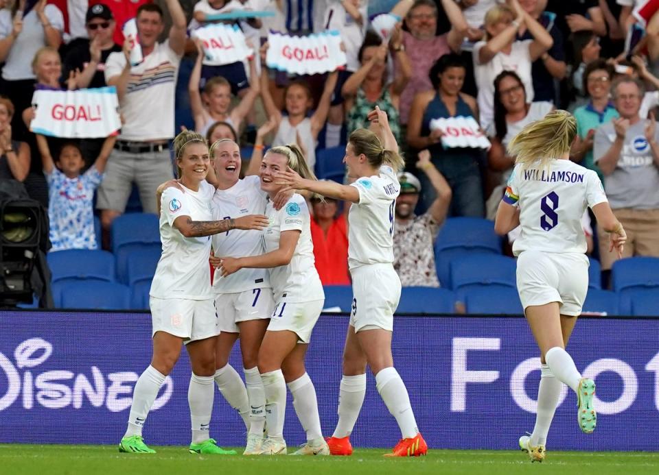 England’s win over Norway was the biggest victory in Euros history (Gareth Fuller/PA). (PA Wire)