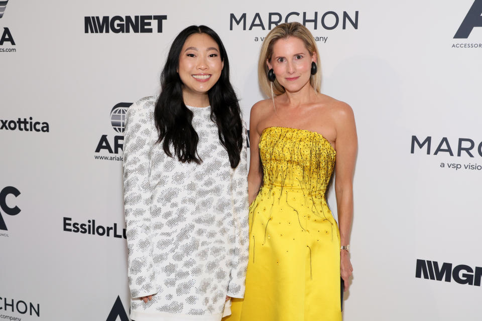 Awkwafina and Marina Larroudé attend the 30th Anniversary ACE Awards