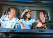 <p>Not content to let <em>Smokey and the Bandit</em> have all the car-crashing fun, producer Roger Corman closed out the summer with David Carradine and Kate Jackson hitting the road as a pair of moonshine runners trying to stay one step ahead of the law and the moonshine mob. (Photo: Everett)<br></p>