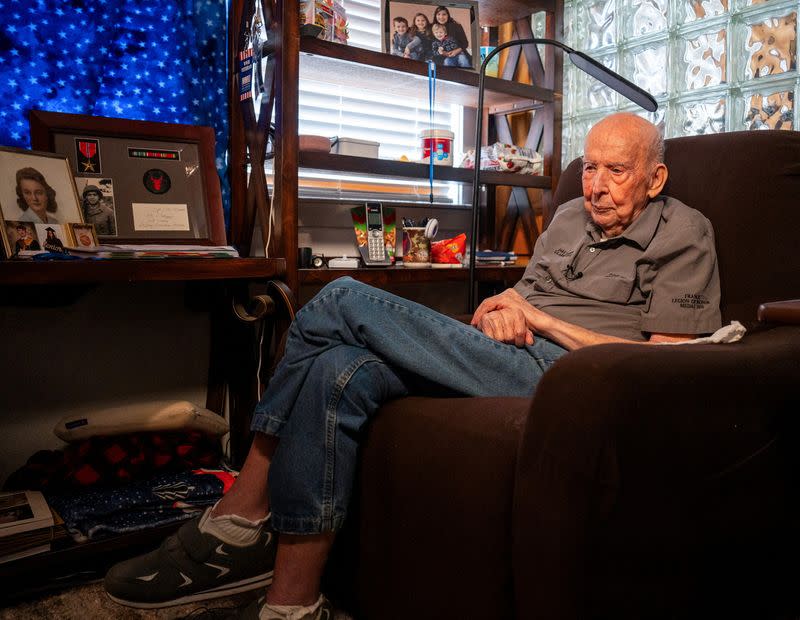 Jake Larson, a 101-year-old World War II veteran during an interview with Reuters