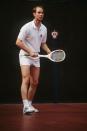 <p>The sport must have stuck with Prince Edward, as he was seen here again playing at Holyport Real Tennis Court in 1993.</p>