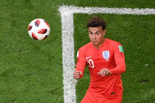 Dele Alli scores the second goal for England as they beat Sweden to reach the World Cup semi-finals