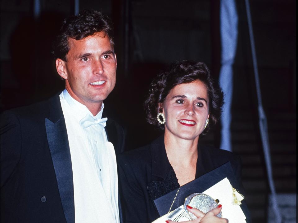 Marvin Bush and Dorothy Bush at a gala in 1990