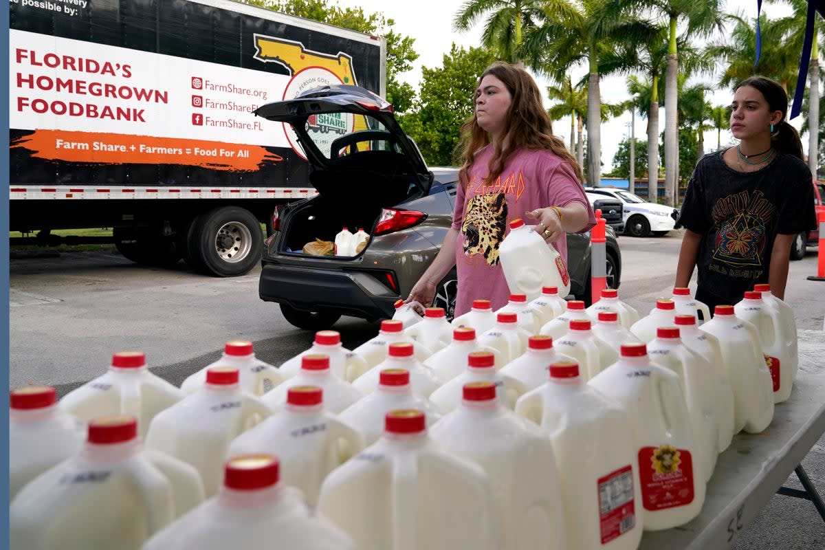 MIAMI-DISTRIBUCIÓN DE COMIDA (AP)