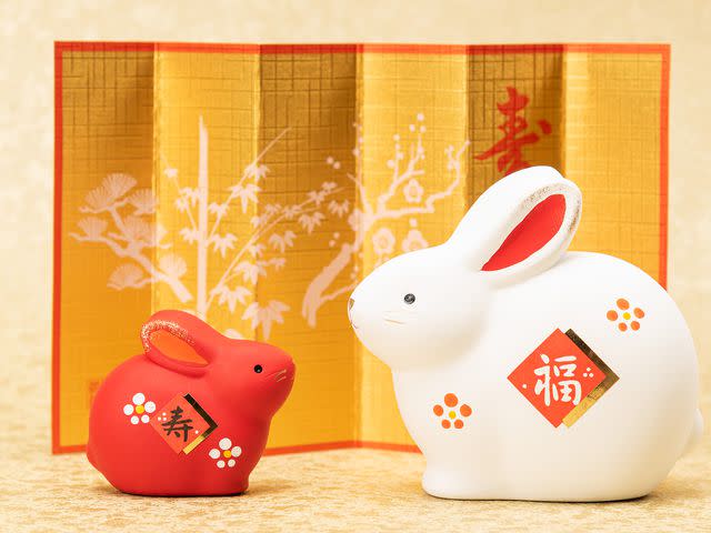 <p>Getty</p> Rabbit Chinese zodiac sign.