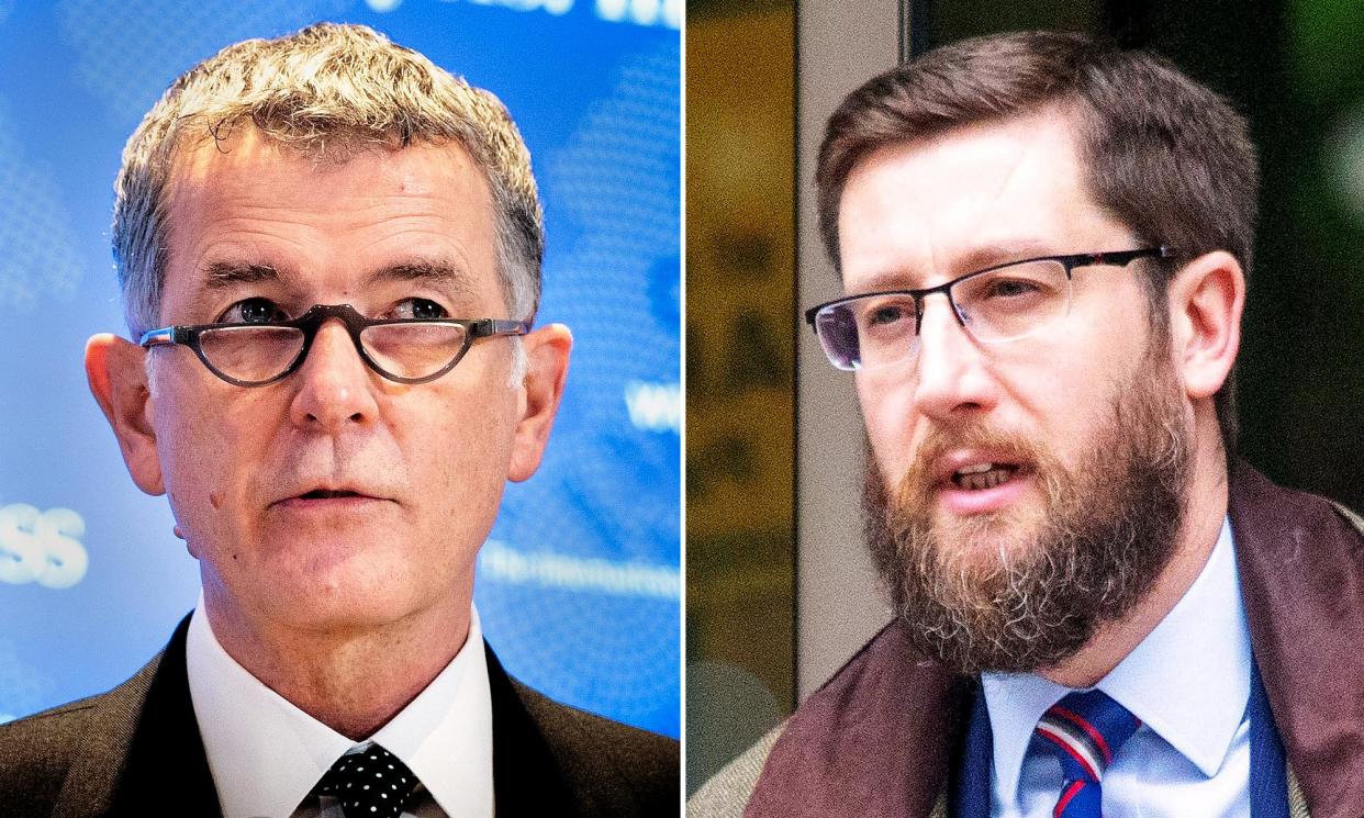 <span>Richard Moore, left, and Simon Case, resigned their memberships on Wednesday.</span><span>Composite: PA/Rex</span>