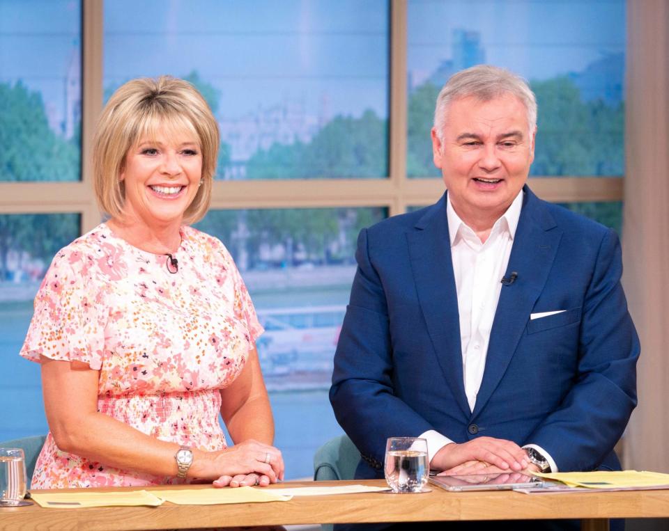 Return: Ruth Langsford joined husband Eamonn Holmes on This Morning (S Meddle/ITV/REX)