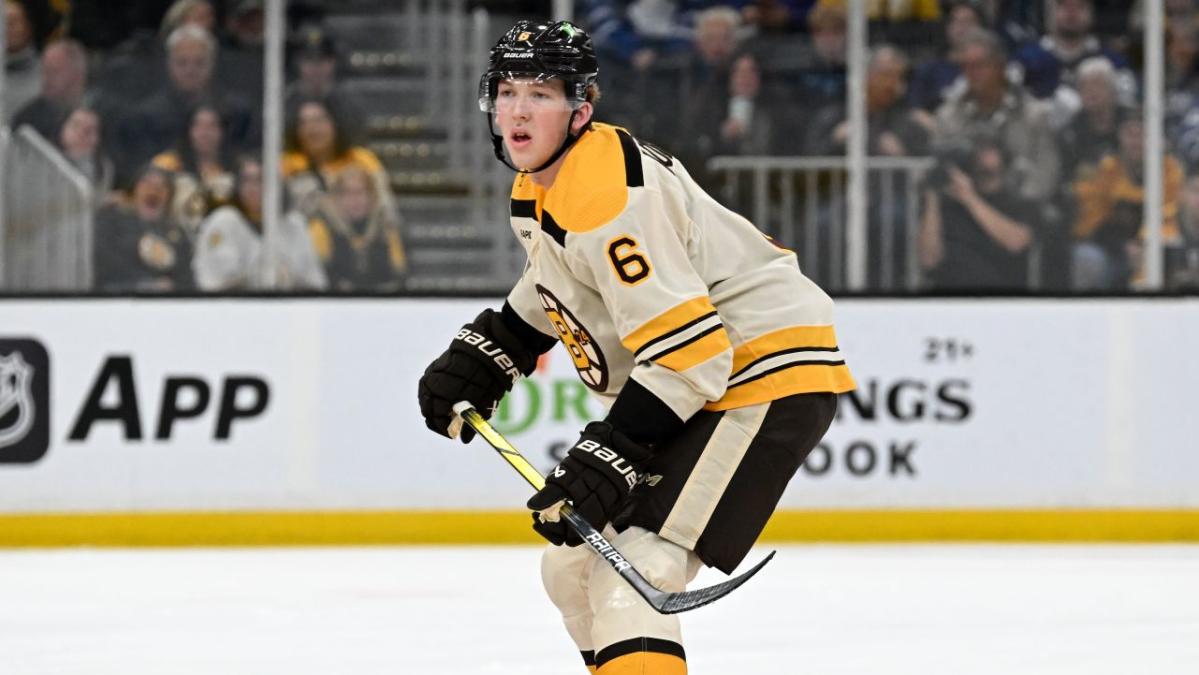 Bruins rookie Mason Lohrei lives up to the hype in ‘dynamite' NHL debut