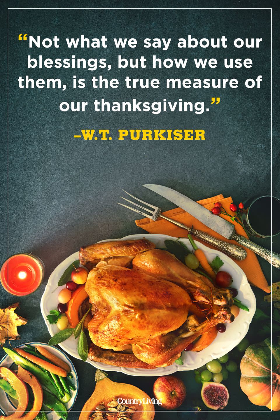 <p>"Not what we say about our blessings, but how we use them, is the true measure of our thanksgiving."</p>