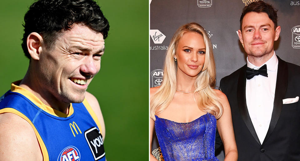 Lachie Neale and his wife Julie have both spoken out about the controversy at the Brisbane Lions stemming from a players' trip to Las Vegas. Pic: Getty