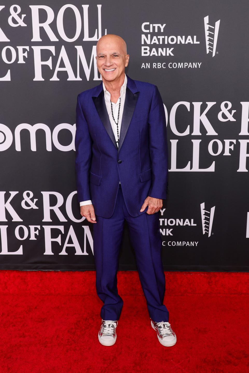 Jimmy Iovine attends the 37th Annual Rock & Roll Hall of Fame Induction Ceremony on Nov. 5, 2022. The Interscope Records co-founder was accused of sexual abuse in a summons filed in a Manhattan court Wednesday.