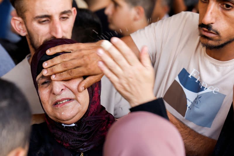 Funeral of two Palestinians killed during an Israeli raid in Nablus