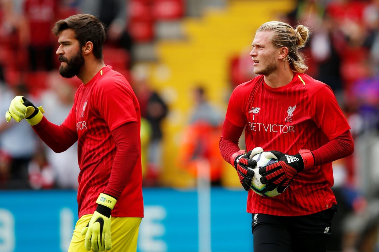 Goalkeeper battle: Alisson has started the season as Liverpool's No1: REUTERS