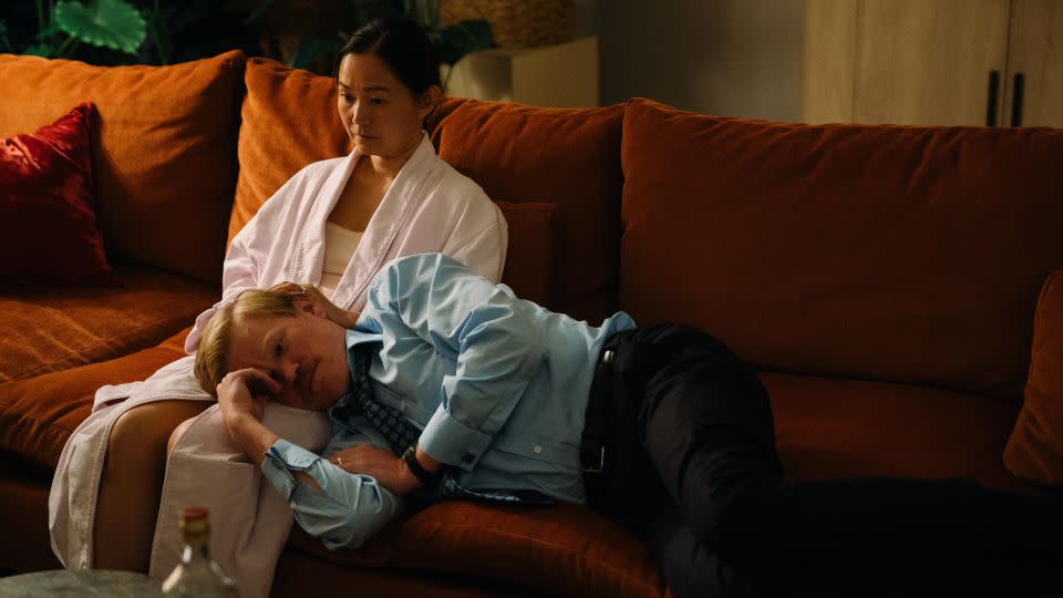 Hong Chau and Jesse Plemons in "Kinds of Kindness." - Atsushi Nishijima/Courtesy of Searchlight Pictures